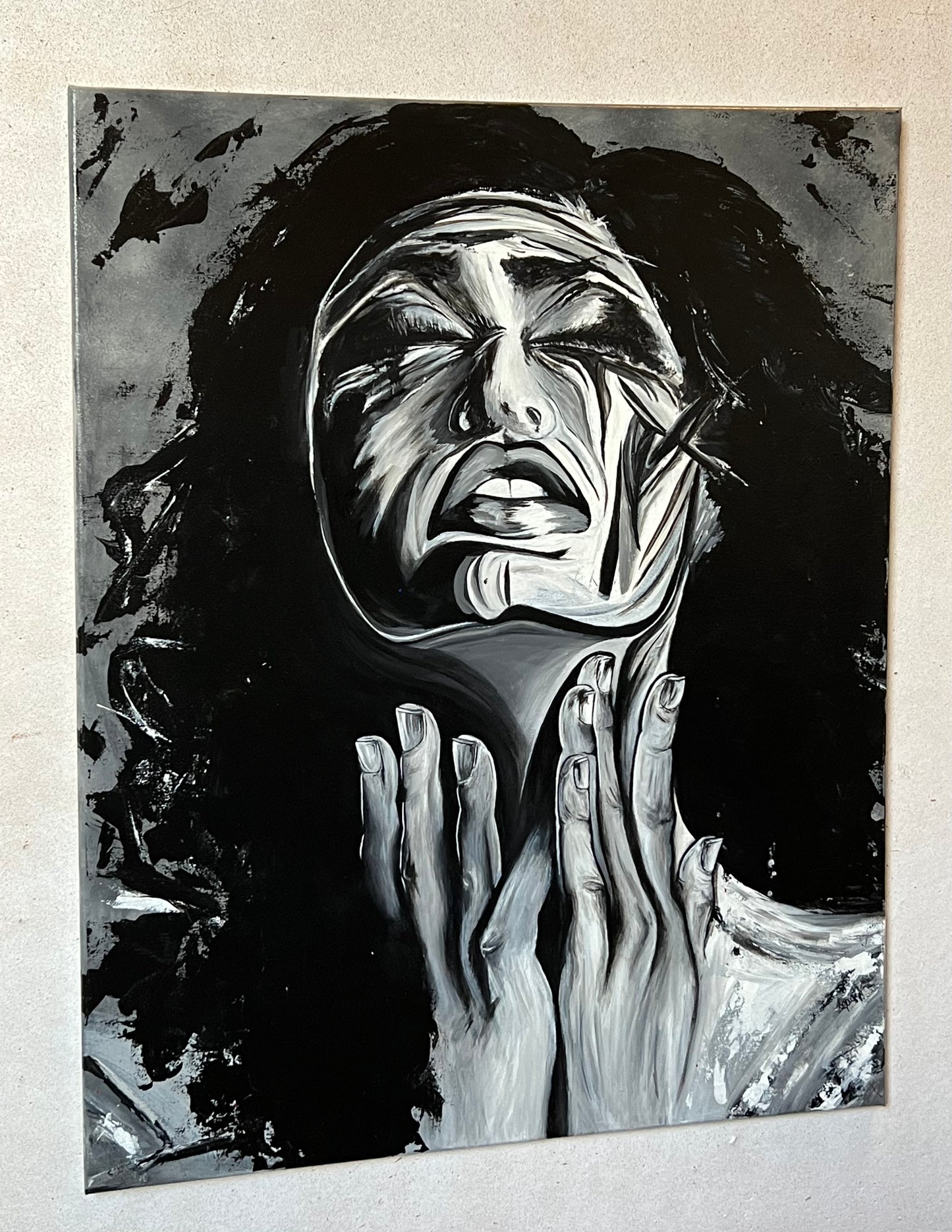 Female "Pain" portrait 24x30