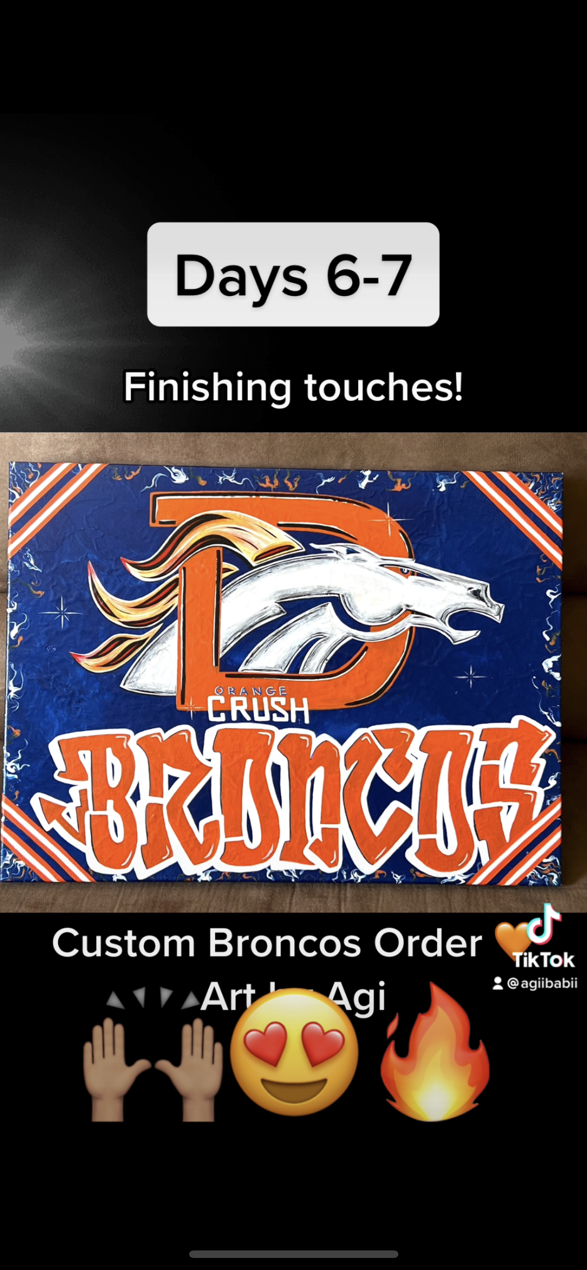 Custom Broncos Theme Canvas