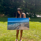 Custom daddy-daughter beach portrait 20x30