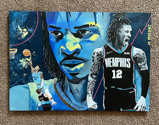 Custom Ja Morant Theme Wood Board