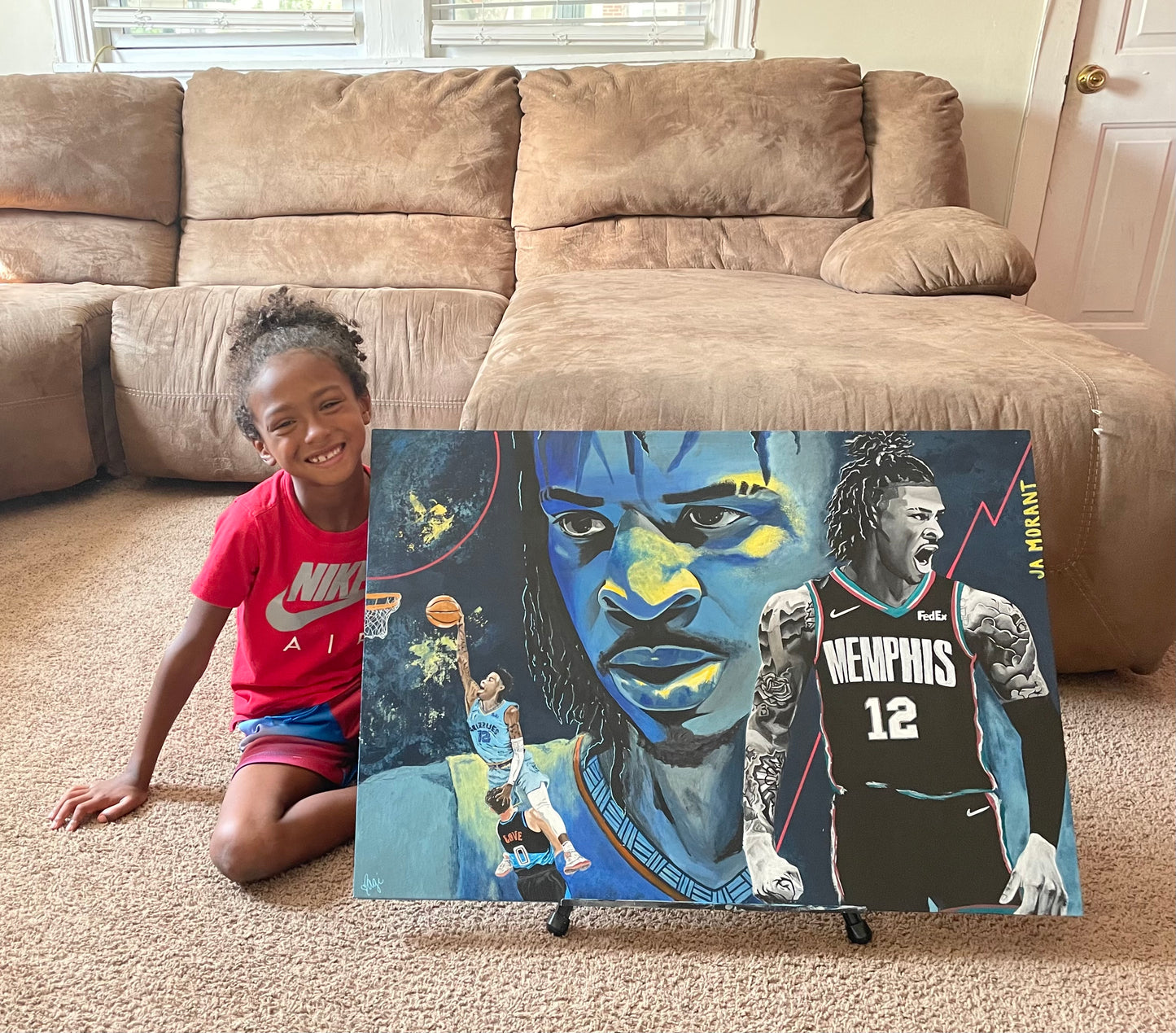 Custom Ja Morant Theme Wood Board