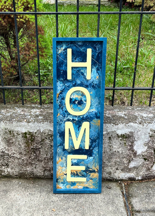 10x32” Wooden HOME sign