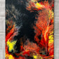 "Fire" 18x24 Acrylic Pour