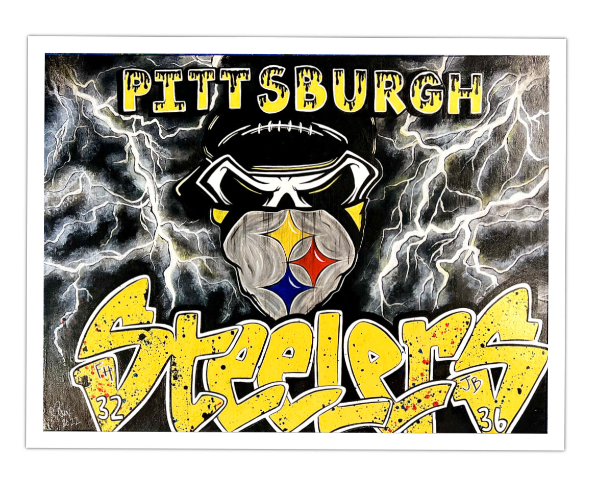 Custom Steelers Theme 18x24 Canvas