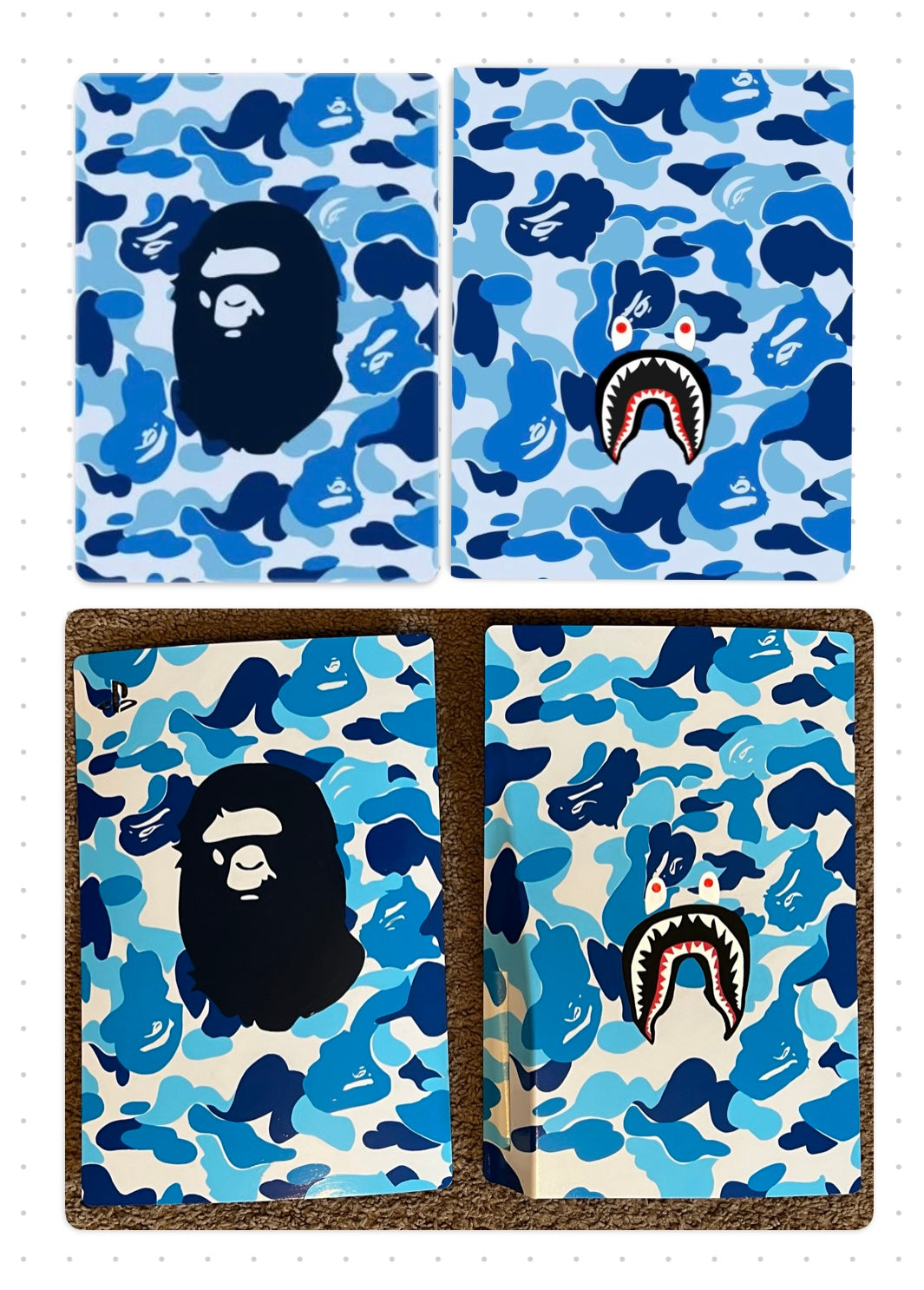 Custom “Bape” PS5 cover